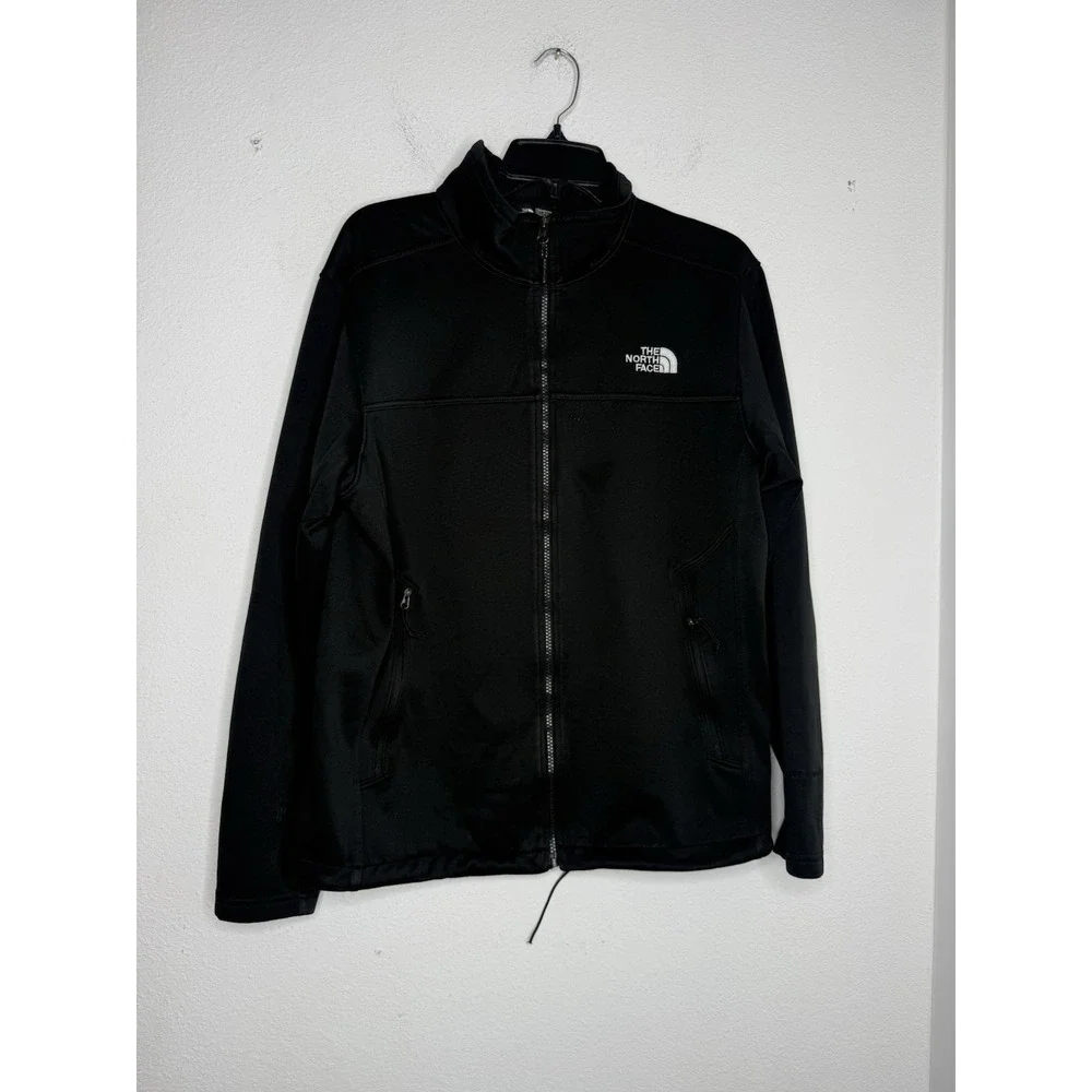 Men's M The North Face Apex Canyonwall Jacket Black Windwall SoftShell Full-Zip
